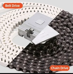 استبدال كامل لنظام السير (حزام أو سلسلة فولاذية) في الباب الأوتوماتيكي belt steel chain full track