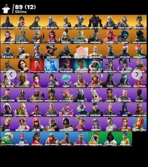 OG BLACK KNIGHT FORTNIGHT ACCOUNT ALL SEASON 2,3,4 SKINS and emotes