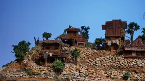 Handcrafted Miniature Village Diorama – A World of Detail