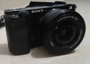 Sony A6100 with lens