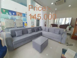 كرسي جديد على شكل حرفL  L shape sofa set