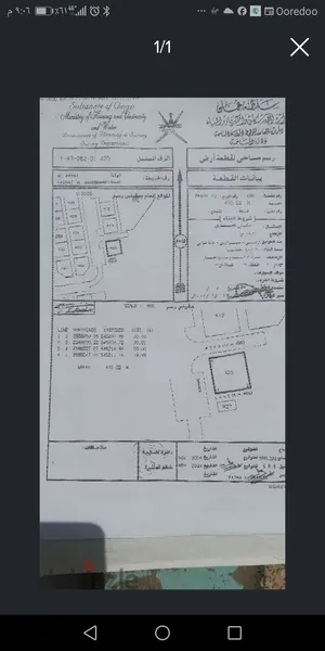 ارض تجاريه سكنيه العامرات مدينة النهضه