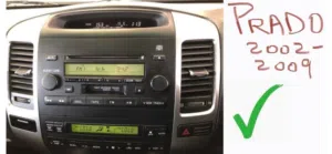 Toyota PRADO Radio/Stereo + KENWOOD Stereo
