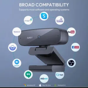 كاميرا ويب كام AUKEY 1080p Webcam جديده جوده عاليه