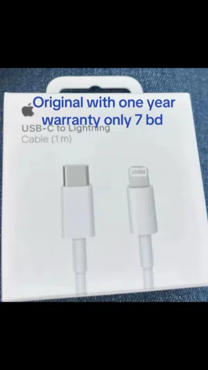 New iPhone original cable with 1 year warranty