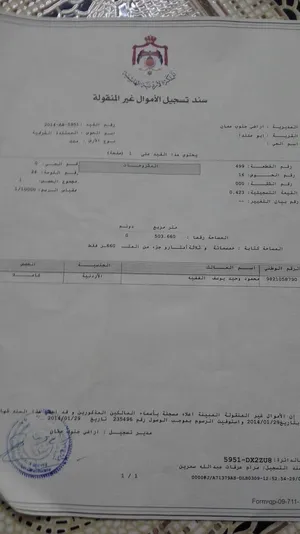 ارض للبيع ابو علندا - المستندة