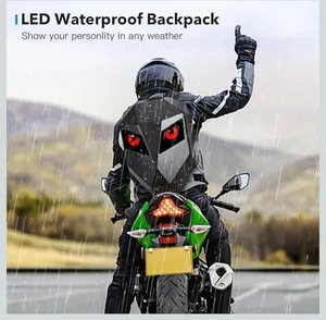 LED Motorcycle Backpack with Programmable Full Color Screen