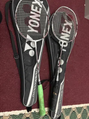 Two badminton yonex rackets