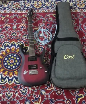 Cort X100 Electric Guitar + Cort Bag + Fender Professional للبيع Cable جيتار كورت X100