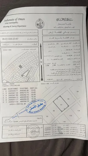 ارض سكنيه في حي الرفعه
