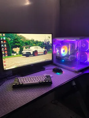 Gaming pc with setup