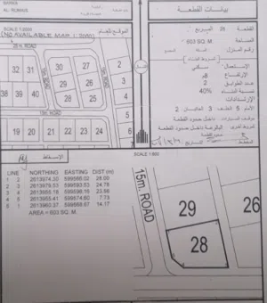 ارض كورنر في الرميس قريب الخط السريع من المالك مباشرتا