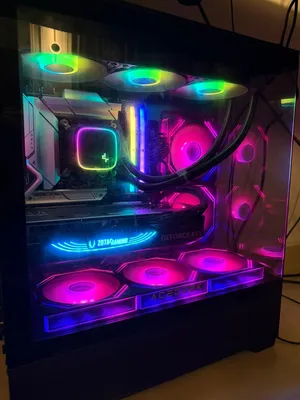 High end gaming pc for sale RTX 4080 super I7 14700kf 32gb ram ddr5 2tb ssd Samsung 6 lian li fans