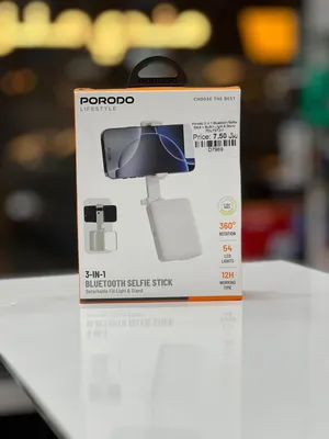Brand New Porodo 3-in-1 Selfie Stick in Oman Secure Grip