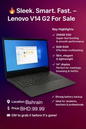 Sleek Lenovo V14 G2 – Fast, Slim & Reliable!