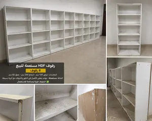 رفوف لون ابيض نوع hdf