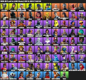 حساب فورت سيزون 3 كامل + 88 سكن