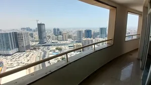 شقه غرفتين وصاله اطلاله مفتوحه للأيجار السنوى بأبراج الهورايزون الراشدية عجمان