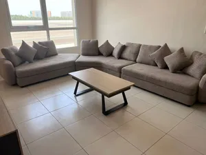 L-shape  fabric corner 10 seater sofa