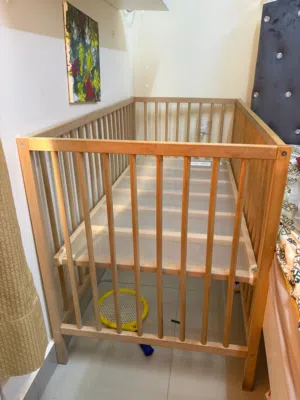 Baby cot - like new condition, used very rarely 25BD