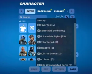 حساب فورت نايت أساسي
