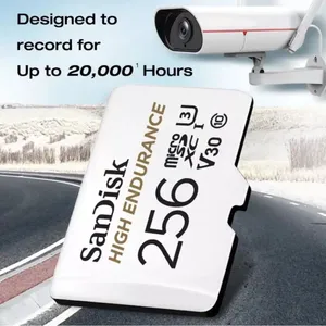SanDisk High Enduranc 256ذ 20000 الف ساعة يتحمل حرارة شديده والامطار والرطوبة والخ