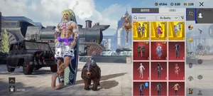 حساب PUBG بسعر مميز: أسلحة Glacier + شعر أصفر + طقم Dino Park النادر + المزيد