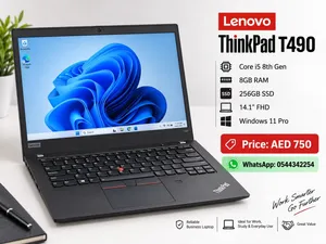 Lenovo ThinkPad T490 Core i5 8th Gen 8GB RAM 256GB SSD – AED 750