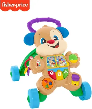 لعبة مشاية الأطفال التعليمية Fisher-Price Laugh & Learn Smart Stages Learn with Puppy Walker