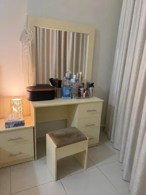 Dressing table with stool