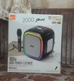 سبيكرا ممتازة مستعمله وبمايكروفون وبسعر 2000دينار