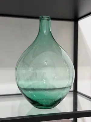 Vase large glass blue