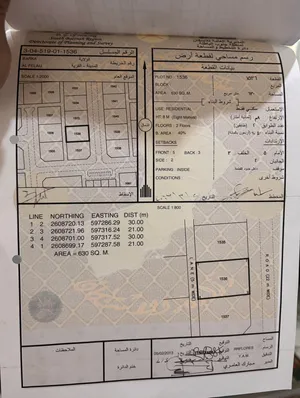ارض للبيع الفليج بركاء