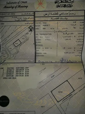 Residential Land for Sale in Muscat Amerat