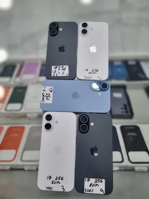 ايفون 17 iphone 17 بطاريات 100 اصلي 256جيجا فقط اكتف ( مشغل) مش مستخدم