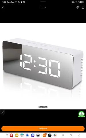 LED Mirror Clock