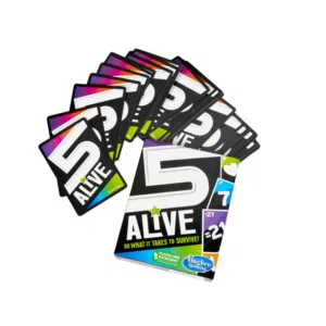 هذه بعض المواصفات والخصائص للعبة 5 Alive من Hasbro Gaming: العمر المناسب: 8 سنوات فأكثر عدد اللاعبي