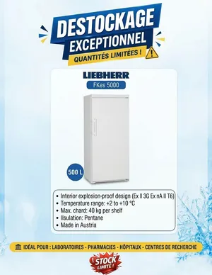 Réfrigérateur Liebherr de Laboratoire Antidéflagrant