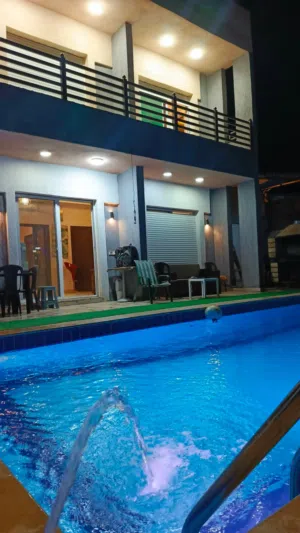 شاليه للايجار منطقه مطله جبل الروضه مطل ع البحر الميت وجبال فلسطين