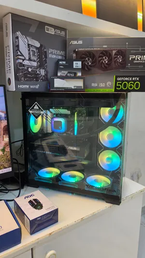 gaming pc  كمبيوتر جيمنج بموصفات عاليه RTX5060 8GB 3FUN CORE I5 RAM 16GB 1TB SSD