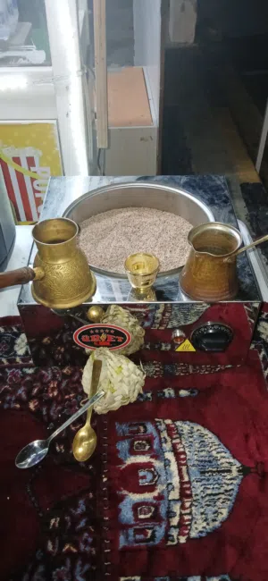 مكينة قهوة عربية ثلاثية ع رمل (رمالة قهوة)