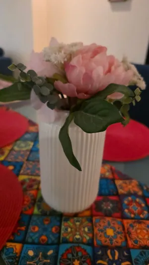 Ikea Flower vase, bamboo with vase