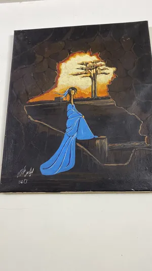 لوحةً الفنانة التشكيلية ايناس غازي