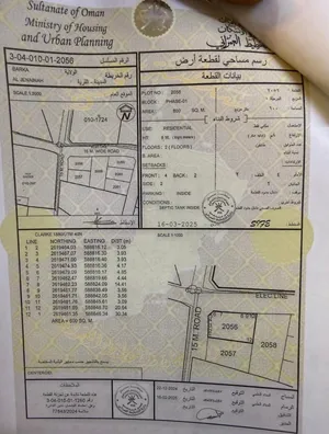 ارضين سكنيه شبك الجنينه