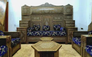 للبيع طقم دمشقي موزاييك وصدف ملكي