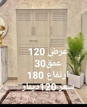 خزائن أحذية وارفف جانبيه بتصاميم عصرية وأنيقة أشكال متعددة مناسب لكل المساحات خشب لامينيت تركي18ملم