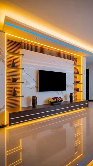 wall paper supply and fixing and also plain paint interior, Gypsum work and wooden floor.