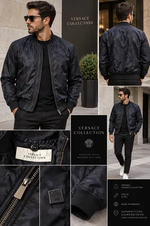 Versace Collection Men’s Bomber Jacket – Size 52