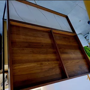 Wooden Coffee table , steel legs