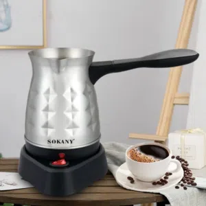 ماكينة صنع القهوة التركية الكهربائية من Sokany  ابريق غلاية لاتيه اسبريسو تركي